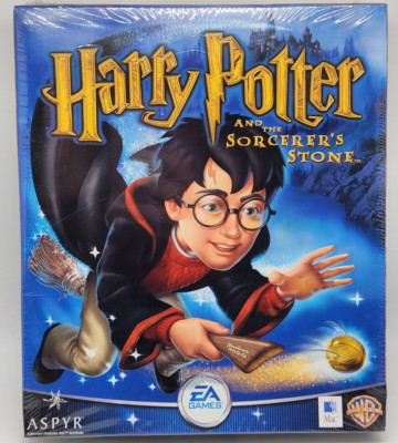 NEW HARRY POTTER & SORCERER'S STONE SEALED BIG BOX MAC OS X 8 CD MACINTOSH APPLE