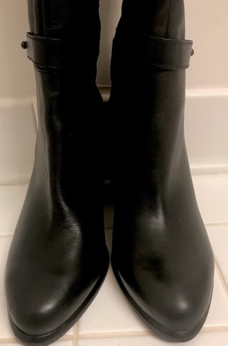 UGG NEW Black Women's Size 5.5 Fit 6 US Zip Wool Knee High Boots Leather $300 - Picture 12 of 12