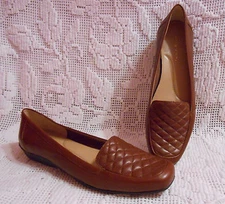 EASY SPIRIT "Jessa" women's loafer in size 8N brown leather