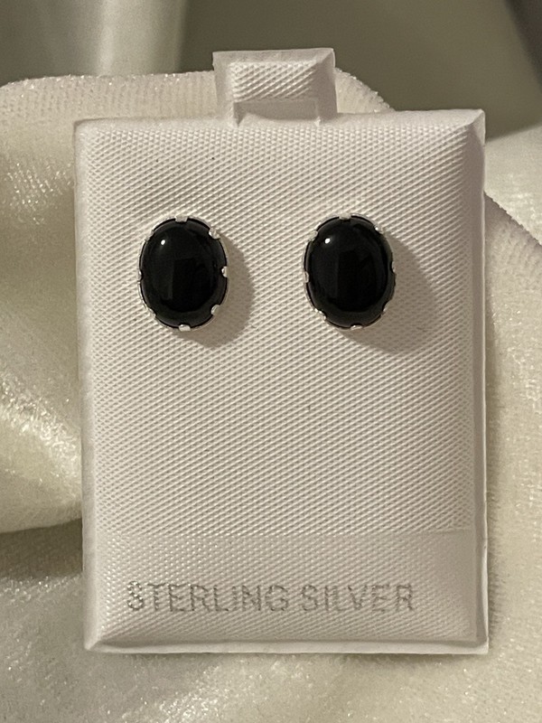 .925 Sterling Silver Natural Stone Earrings