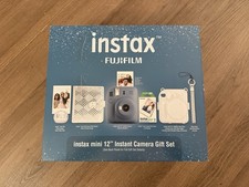 FUJIFILM INSTAX MINI 12 Instant Film Camera  Stormy Blue Gift Set 20ct Film