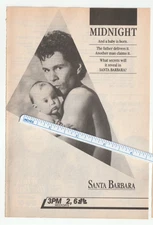 Vintage 1987 SANTA BARBARA Magazine AD ~ Soap Opera ~ A. MARTINEZ/Cruz Castillo