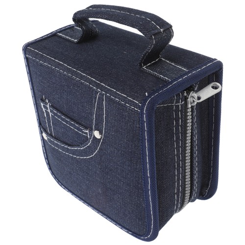 CD DVD Holder Storage Case with Booklet Storage 60 Large Capacity Portable - 第 3/12 張圖片