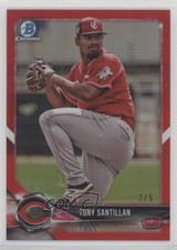 2018 Bowman Chrome Prospects Red Refractor 2/5 Antonio Santillan Tony 13iq
