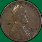 1909-S VDB Lincoln Wheat Cent Near Extremely Fine XF/VF+ Coin #36103