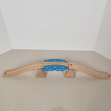 Brio Wooden Railway 33364 Blue Draw Bridge  Ascending Tracks For Parts Read