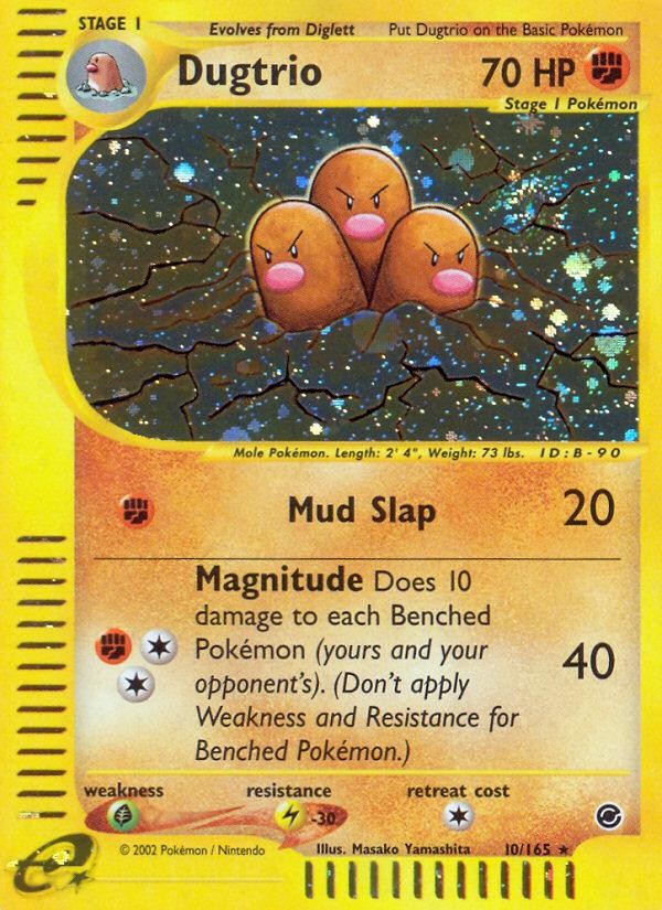 Pokemon Dugtrio (10/165) Expedition Base Set NM HOLO