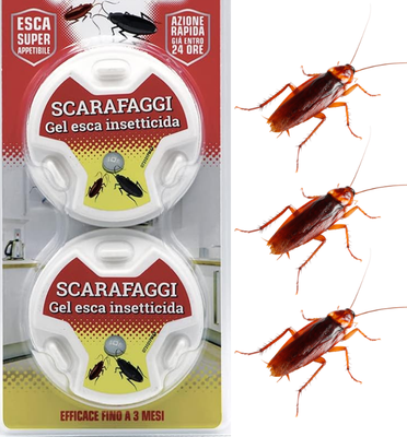TRAPPOLA SCARAFAGGI BLATTE TRIANGOLI 6 PEZZI - Formiche Insetti