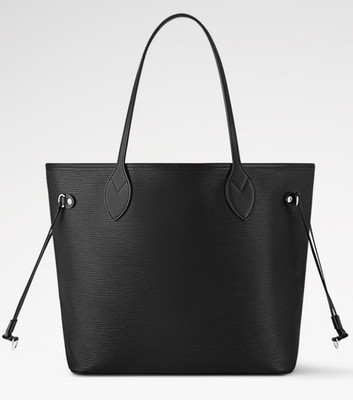 Louis Vuitton Neverfull MM Epi Black Leather Tote M11930 Authentic No Pouch