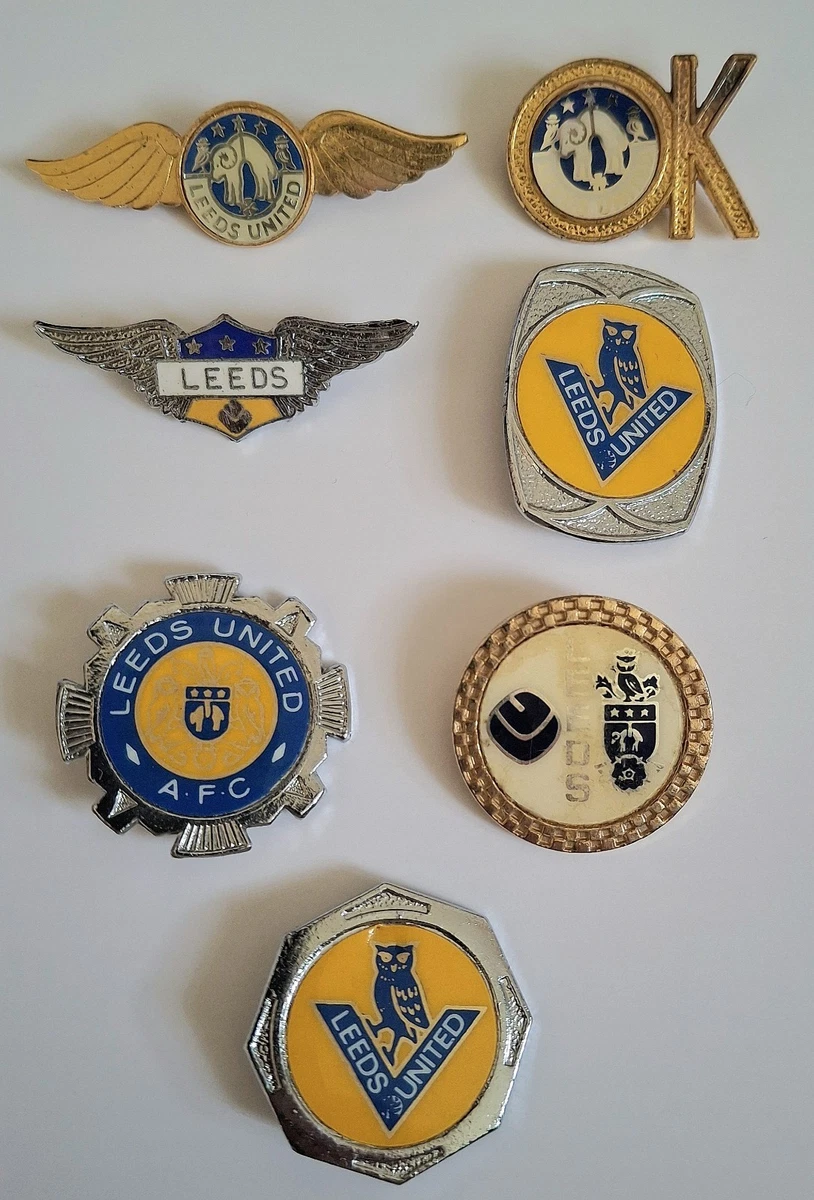 Vieux Pin's Leeds United FC, Insigne Vintage Football Anglais, Années 70/80
