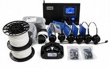 HME EOS  HD 6200 Drive-Thru Headset System w/6 EOS-HD Headsets Dual Lane