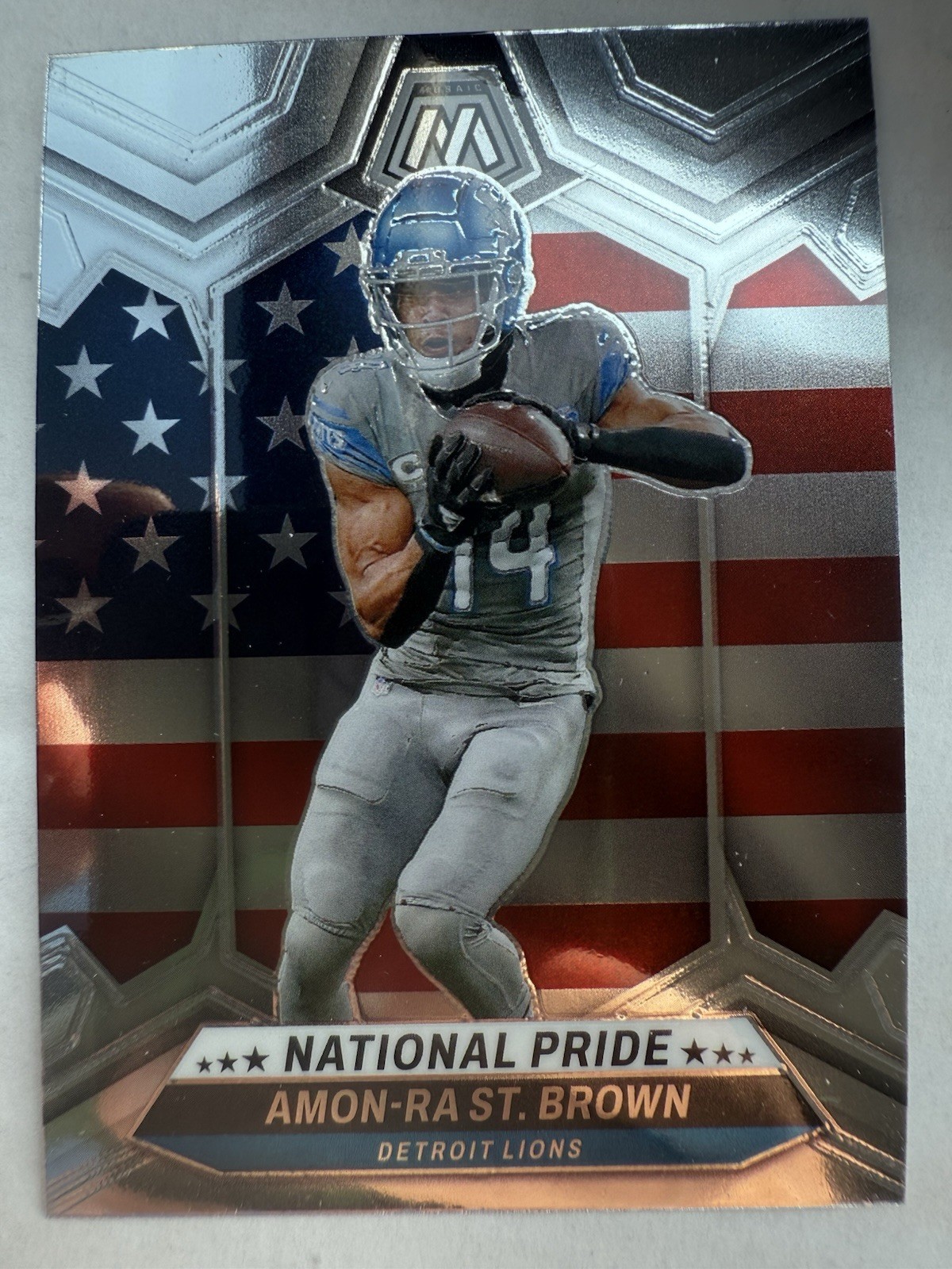 2024 Panini Mosaic - National Pride Amon-Ra St. Brown #263 Silver Prizm