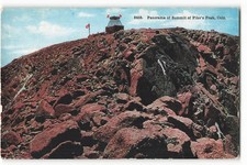 1961 Panorama of Summit of Pike's Peak, Colorado VTG Postcard CG2.