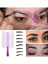 8pcs Reusable Eyebrow Stencil Kit Makeup Shap...
