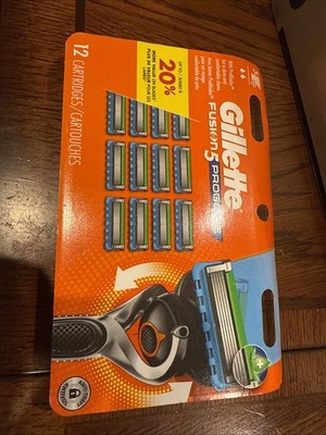 Gillette Fusion 5 Razor Blades - 12 Cartridges