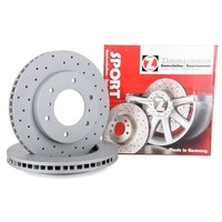 Zimmermann Sport Bremsscheiben FüR Mitsubishi Pajero Classic III IV Sport Vorne