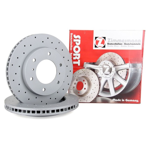 Zimmermann Sport Bremsscheiben FüR Mitsubishi Pajero Classic III IV Sport Vorne-image