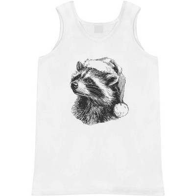 'Raccoon Wearing Santa Hat' Adult Vest / Tank Top (AV058716)