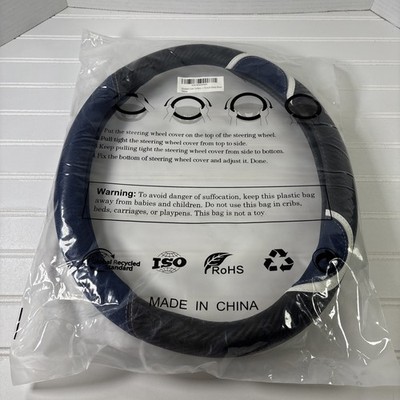 15'' Universal Steering Wheel Cover Protector - Navy Blue