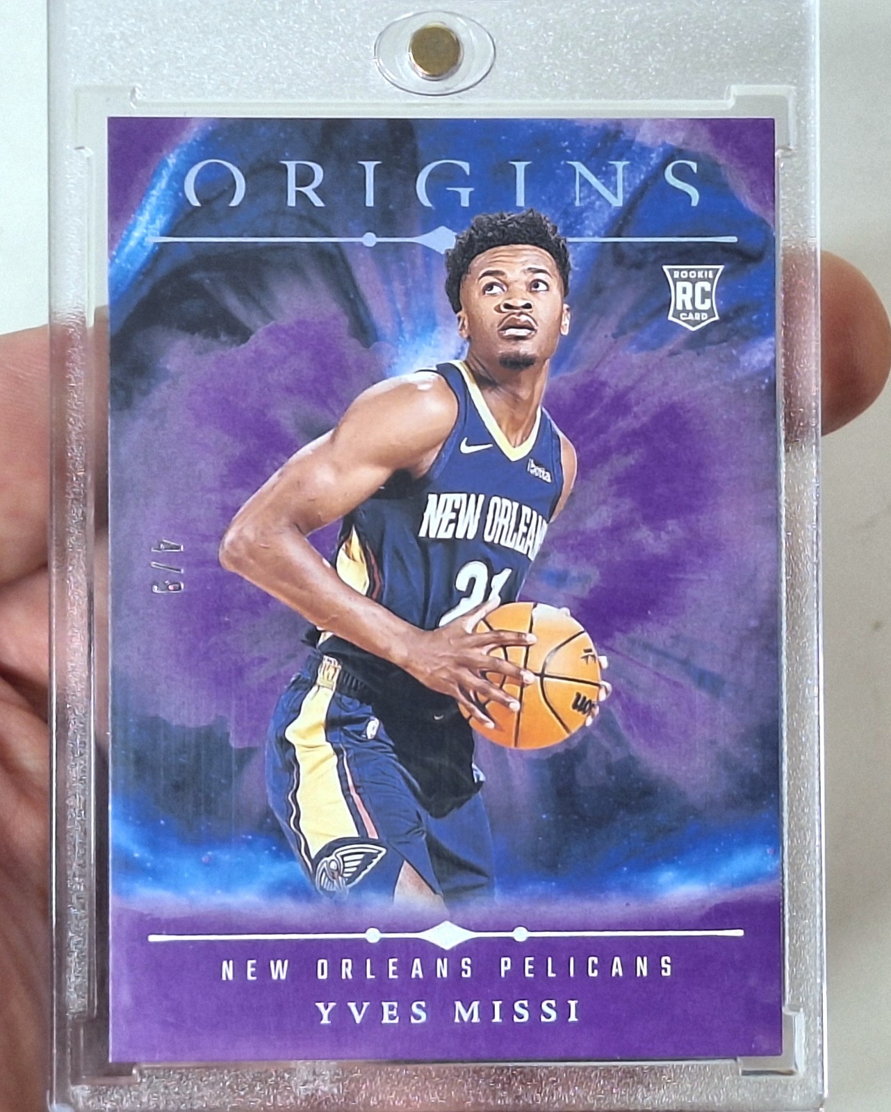 2024-25 Panini Origins /8 Rare H2 Amethyst Yves Missi Rookie RC - FREE SHIPPING 