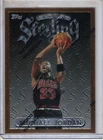 1996-97 TOPPS Finest basketball Michael Jordan Sterling with coating card BULLS