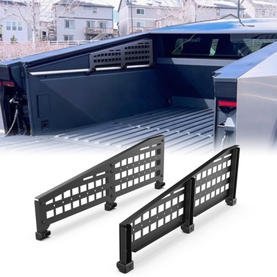 Truck Bed Molle Panel Above Rail For 2024 2025 Tesla Cybertruck Accessorie Black