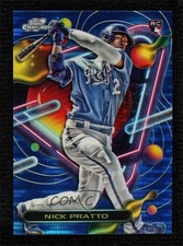 2023 Topps Cosmic Chrome Blue Moon Refractor 91/99 Nick Pratto #17 11pj