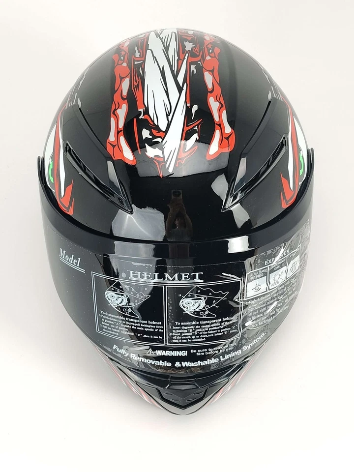 CASCO GoolRC negro/rojo para motocicleta (L) - Imagen 4 de 4