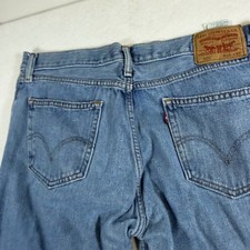 Levis 505 Regular Fit Straight Leg Mens Jeans 36x32 Medium Wash Blue Denim