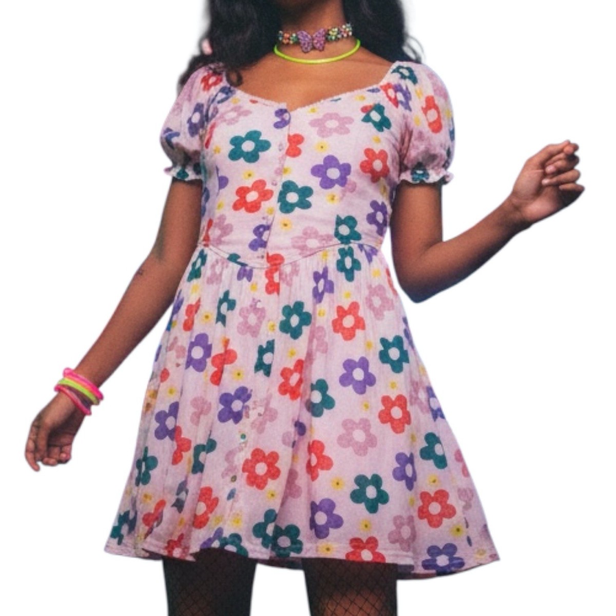 dolls kill daydreamer floral mini dress Current Mood | Dresses | Dolls Kill Brand Current Mood Daydreamer Floral  Mushroom Print Mini Dress
