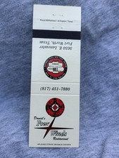 Matchbook Cover - Daniel's Four Winds Restaurant Fort Worth TX Texas MB77