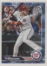 2019 Topps Holiday Bowman White Snow 12/50 Carter Kieboom #TH-CK 8k4