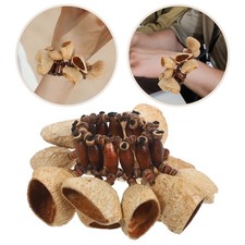 Natural African Shaker Instrument Hand Drum Tambourine Wrist Shaker Bracelet