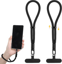 2Pcs anti Theft Phone Wrist Strap, Adjustable Cell Phone Lanyard Strap