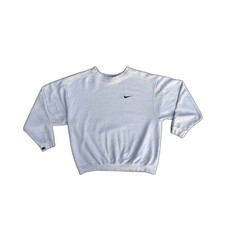 VTG 90s Nike Crewneck Sweatshirt Size Large Made In USA White Tag Pullover (READ