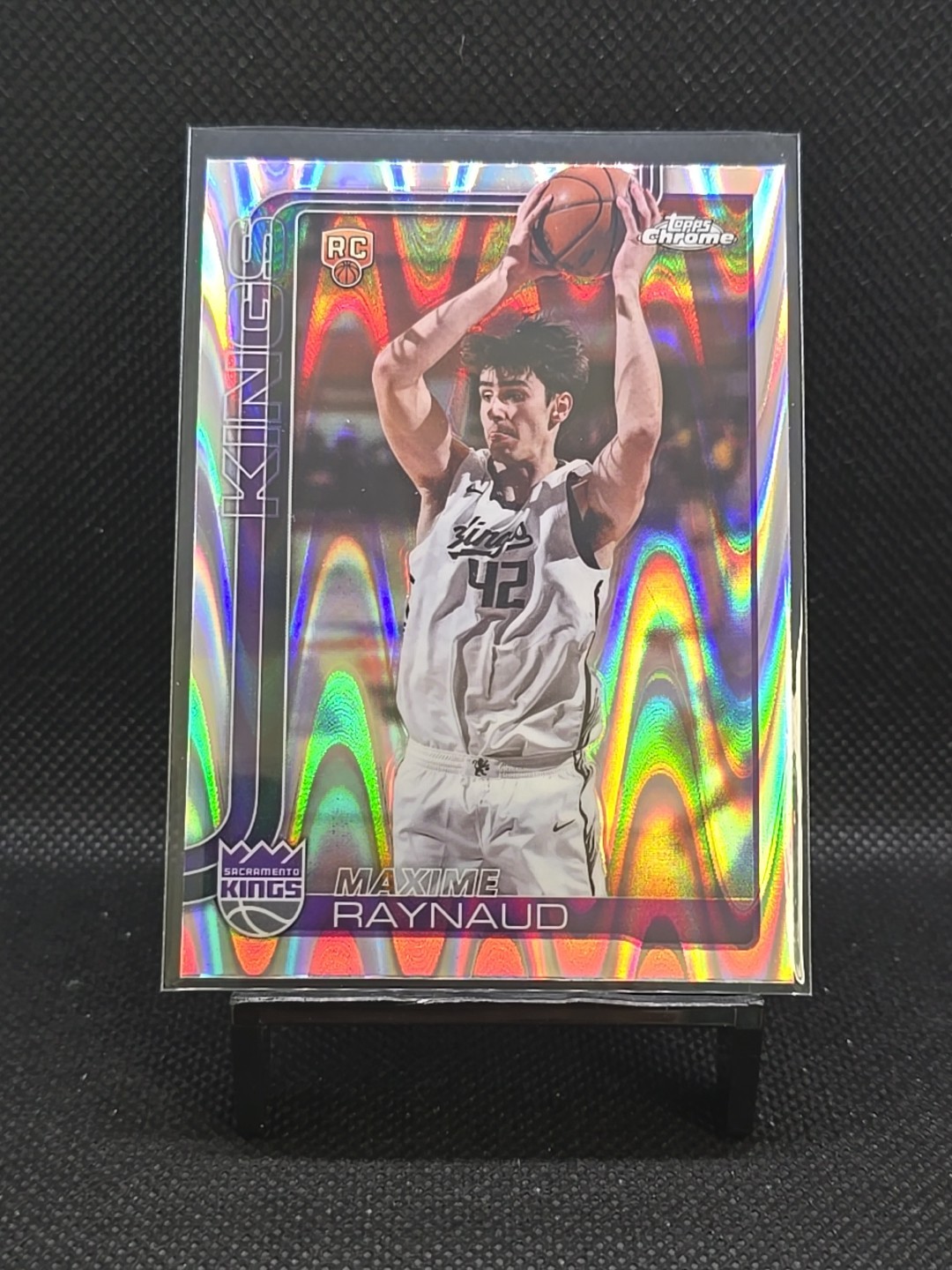 2025-26 Topps Chrome Maxime Raynaud RC RayWave Refractor #293 Kings