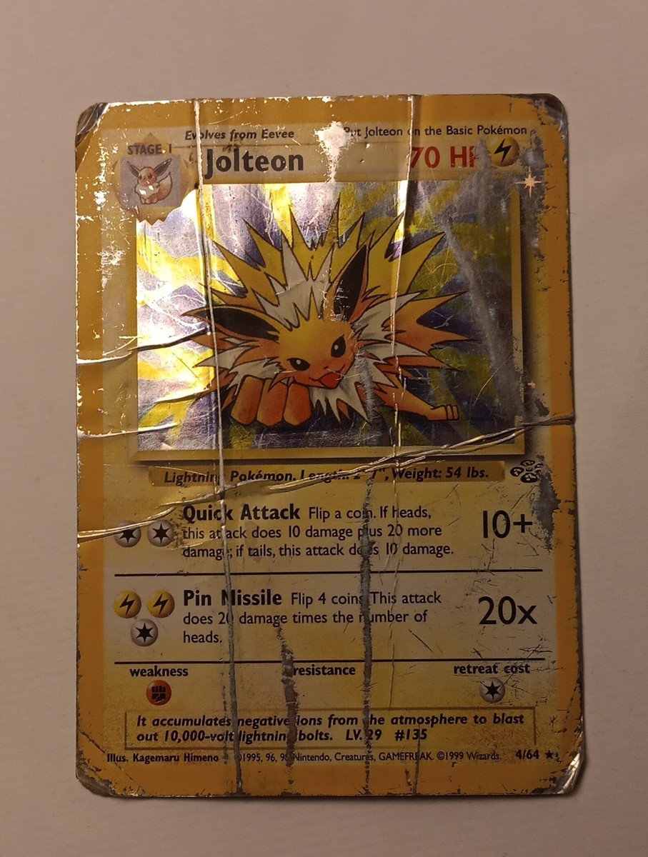 Jolteon 4/64 Jungle Holo Rare Vintage Pokémon TCG | eBay