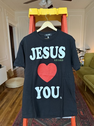 Skim Milk Jesus Loves You Jesus Lizard T Shirt, Medium