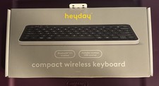 Heyday - Wireless Bluetooth Keyboard w/ USB Receiver Black/White - NEW IN BOX