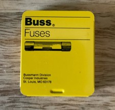Bussmann AGC15 AGC-15 Glass Fuses 15 Amp 32 Volt Fast Acting 1 box Of 5