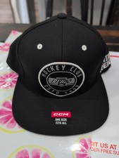 NEW CCM Hockey Club Ontario Reign One Size Fits All Adjustable Hat Black