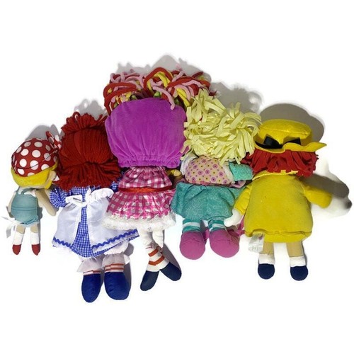 Girl's Lot Stuffed Animal Plush Ada Twist, Raggedy Ann and More 11" to 18" - Picture 9 of 10