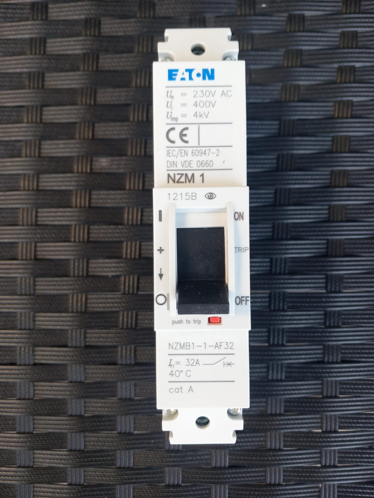 EATON NZMB1-1-AF32 MEMSHIELD 3 SINGLE POLE MCCB 32 AMP 25KA.