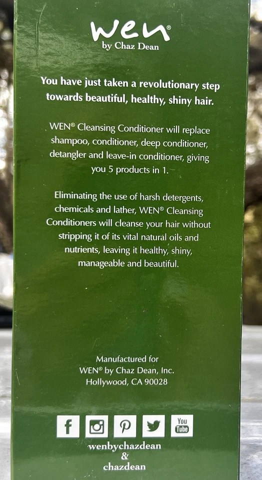 Wen Bamboo Green Tea Restorative Cleansing Conditioner 16oz With Pump New - Image 3 of 3