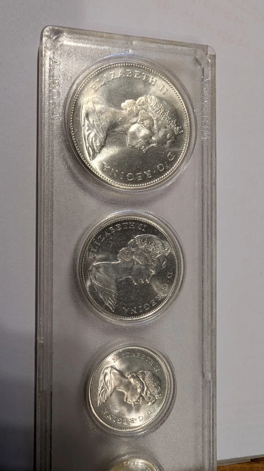 Münzset Canada Kanada KMS 1867-1967 Gans/Goose Silber Queen Elizabeth II. - Bild 4 von 4