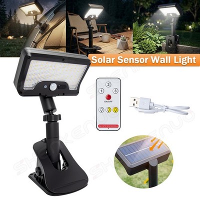 Outdoor Solar Clip-On Lights, 92 LEDs 600LM Motion Sensor, Waterproof 1-Pack
