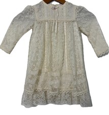 Vintage Girl Child s Dress Jessica McClintock Gunne Sax Party Cottage Core Lace