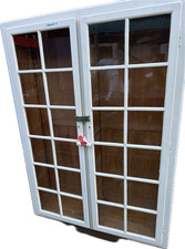 Alte Holz Vitrine Ausstellungsvitrine Museumsvitrine Bücherschrank 130x40x190cm