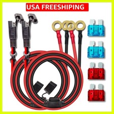 2 Pack 16AWG 2FT Charger Cable, SAE to O Ring Terminal Quick Disconnect Harne...