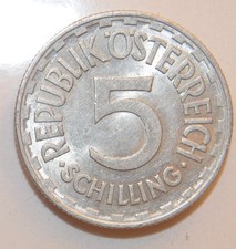 1952 Austria 5 Schilling lot 715
